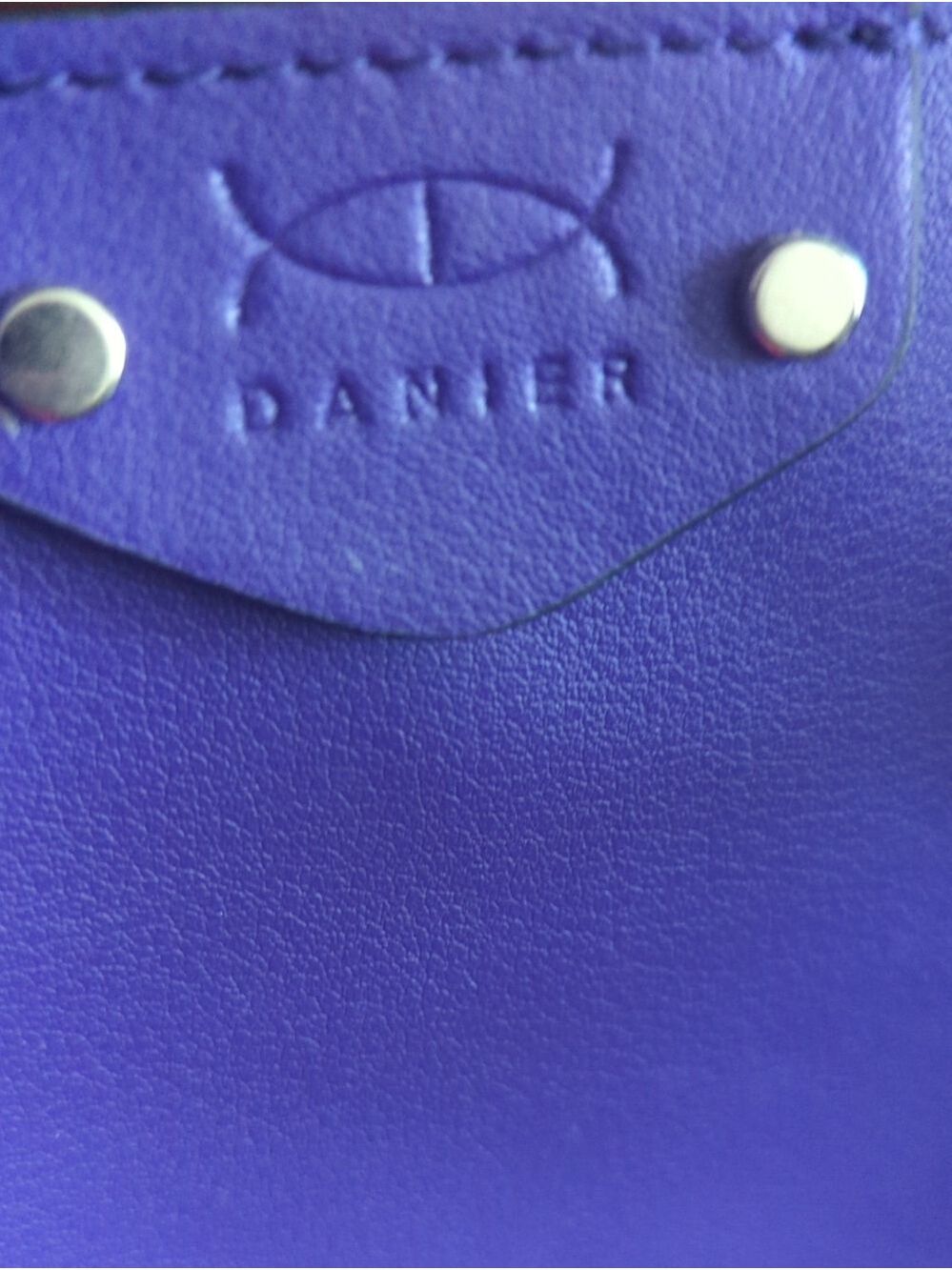 Danier Purple Leather Top-Handle Crossbody Bag - Picture 8 of 16